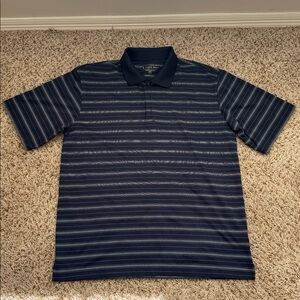 Pebble Beach Navy Striped Polo